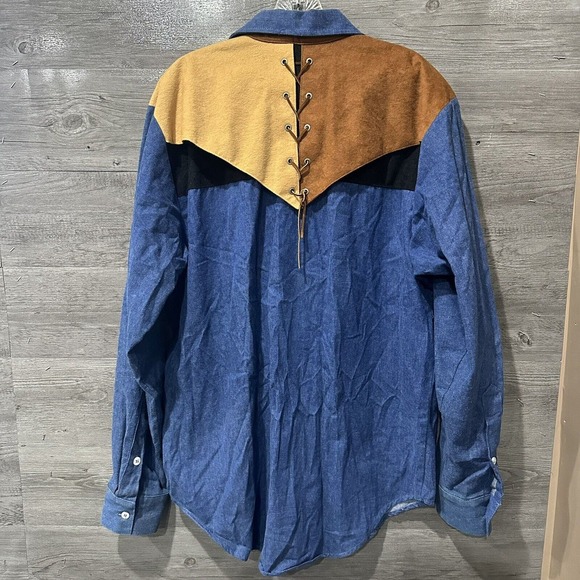 Vintage 1849 Authentic Ranchwear USA Size Medium Large Rodeo Navajo Western - Picture 2 of 11